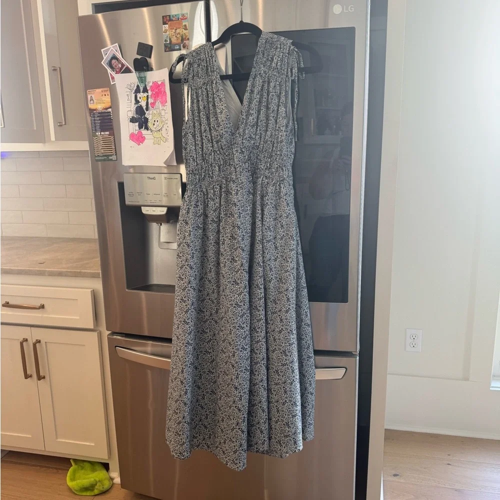 Madewell Blue and White Floral dress - Picture 1 of 3
